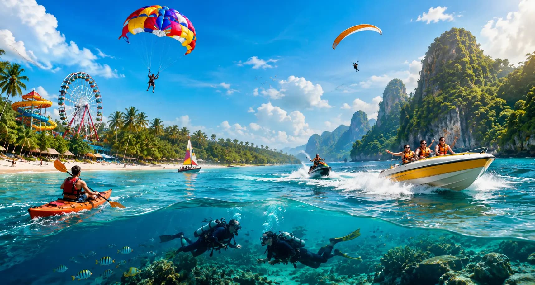 Boating, Scuba Diving, and Water Sports Activities on BookVelo